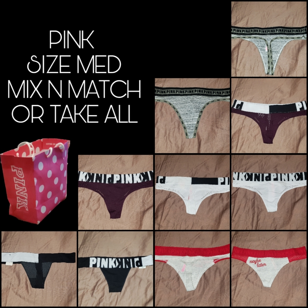 PINK Victoria's SecretThongs and Cheekster Variety